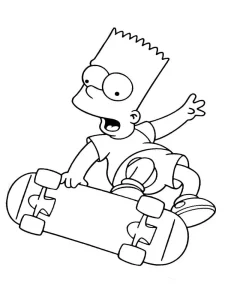 Coloriage Simpson