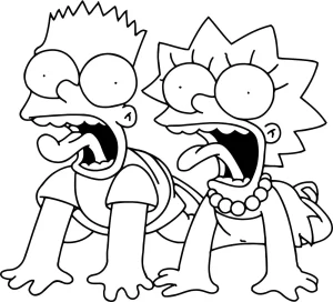 Coloriage Simpson