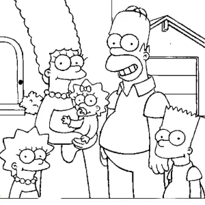 Coloriage Simpson