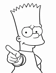 Coloriage Simpson