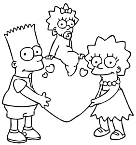 Coloriage Simpson