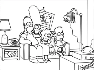 Coloriage Simpson
