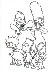 Coloriage Simpson