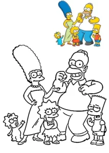 Coloriage Simpson