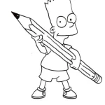 Coloriage Simpson