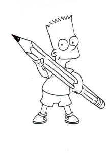 Coloriage Simpson