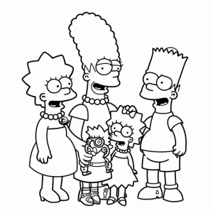 Coloriage Simpson