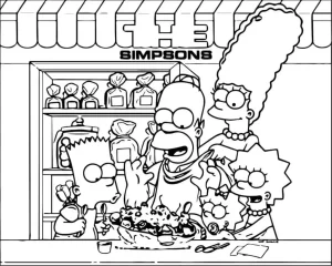 Coloriage Simpson