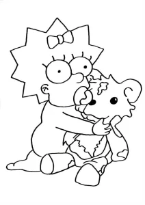 Coloriage Simpson
