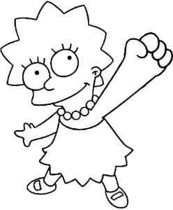 Coloriage Simpson
