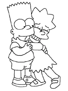 Coloriage Simpson