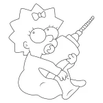 Coloriage Simpson