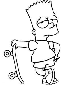 Coloriage Simpson