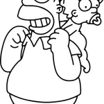Coloriage Simpson