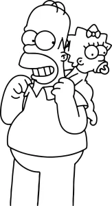 Coloriage Simpson