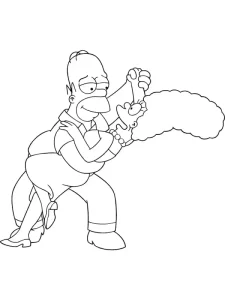 Coloriage Simpson