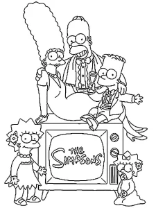 Coloriage Simpson