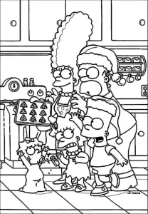 Coloriage Simpson