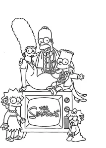 Coloriage Simpson