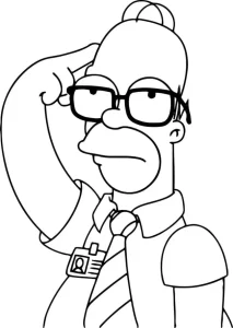 Coloriage Simpson