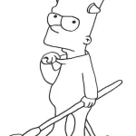 Coloriage Simpson