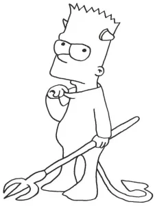 Coloriage Simpson