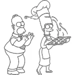 Coloriage Simpson