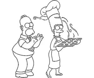 Coloriage Simpson