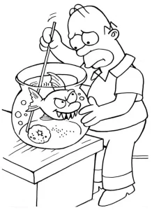 Coloriage Simpson