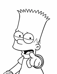 Coloriage Simpson