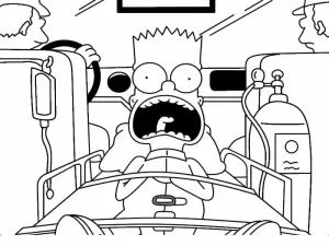 Coloriage Simpson