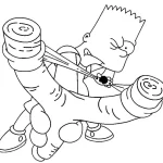 Coloriage Simpson
