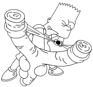 Coloriage Simpson