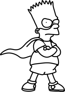 Coloriage Simpson