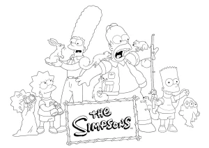 Coloriage Simpson