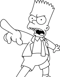 Coloriage Simpson