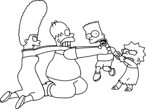 Coloriage Simpson