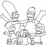 Coloriage Simpson