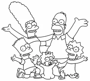 Coloriage Simpson