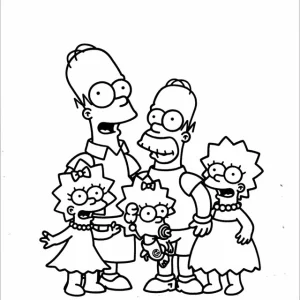 Coloriage Simpson