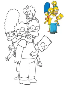 Coloriage Simpson