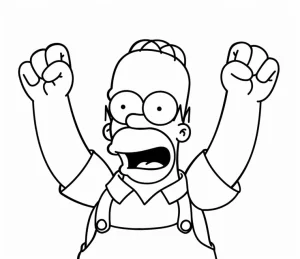 Coloriage Simpson