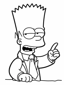 Coloriage Simpson