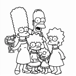 Coloriage Simpson