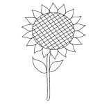 Coloriage Tournesol