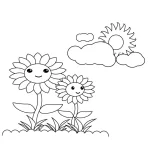 Coloriage Tournesol