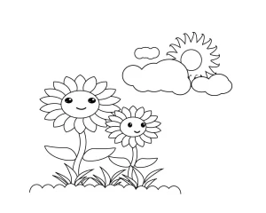 Coloriage Tournesol