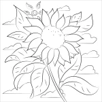 Coloriage Tournesol