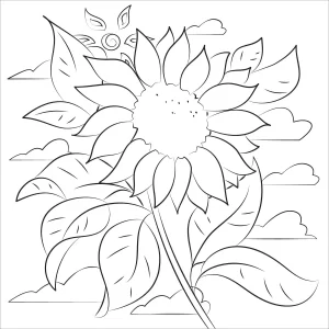 Coloriage Tournesol