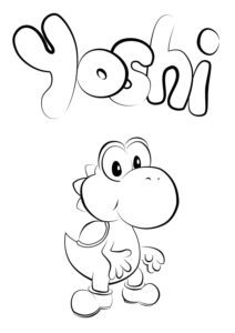 Coloriage Yoshi